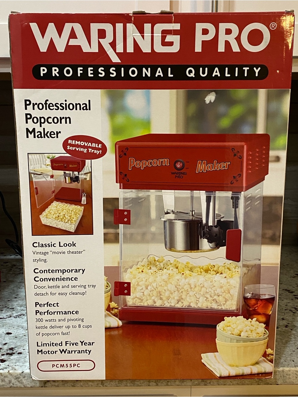 Waring Pro Countertop Popcorn Maker Countertop Machine WPM25 - Picture 8 of 12